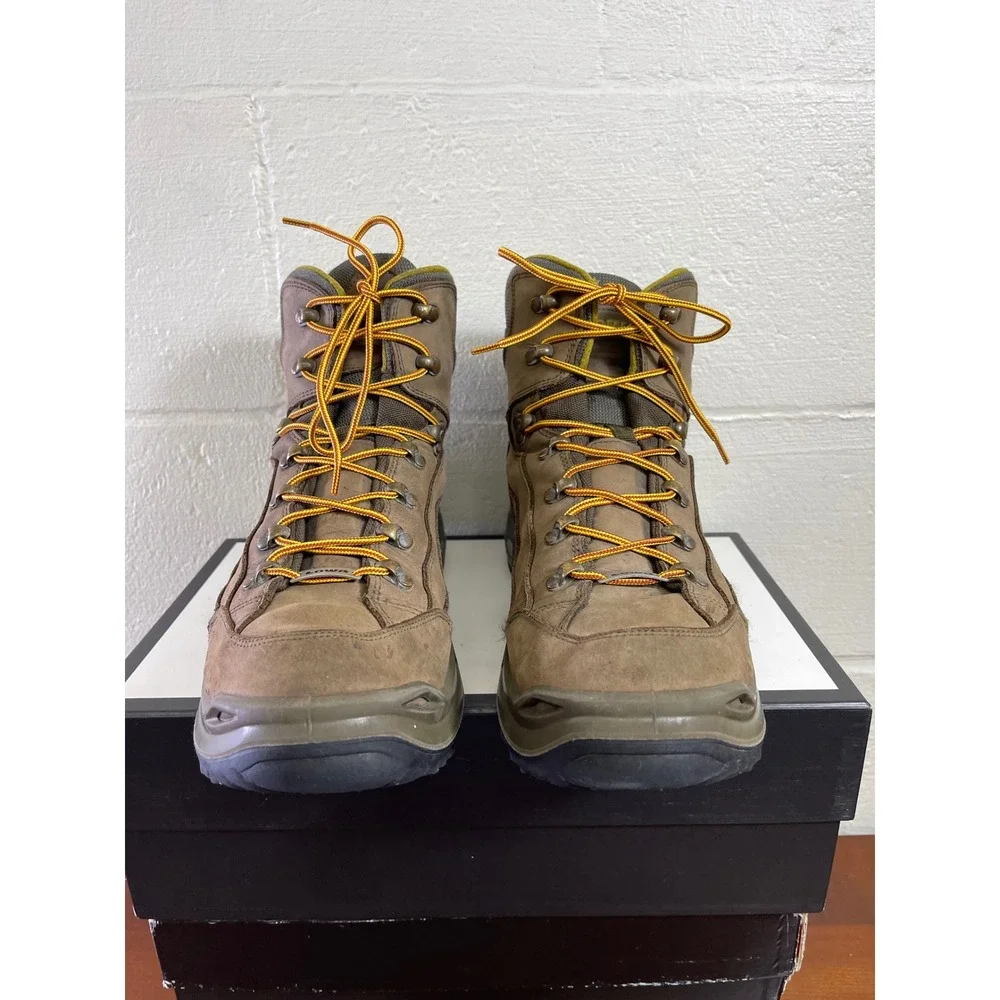 Lowa Renegade GTX Mid Gore Tex Brown Nubuck Hiking Boots Lace up Men's 11.5 US